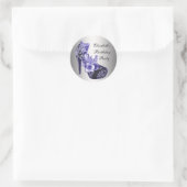 Autocollants à chaussures violet haute talon (Sac)