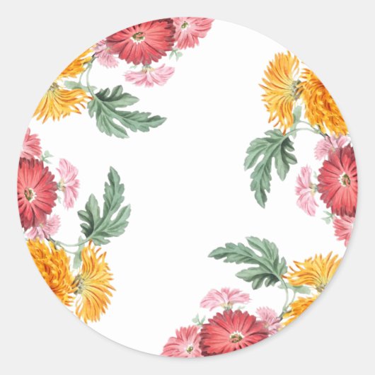 Autocollants à enveloppe à fleurs automatiques (Devant)