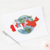 Autocollants à envoyer aux étudiants : Le Canada, (Enveloppe)