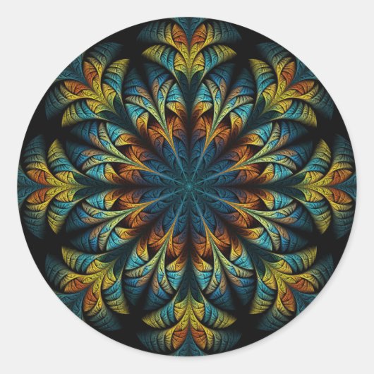 autocollants à fleurs en plumes (Devant)