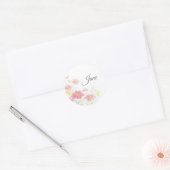 Autocollants à fleurs personnalisés (Enveloppe)