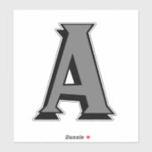 Autocollants à grande lettre personnalisés (Feuille)