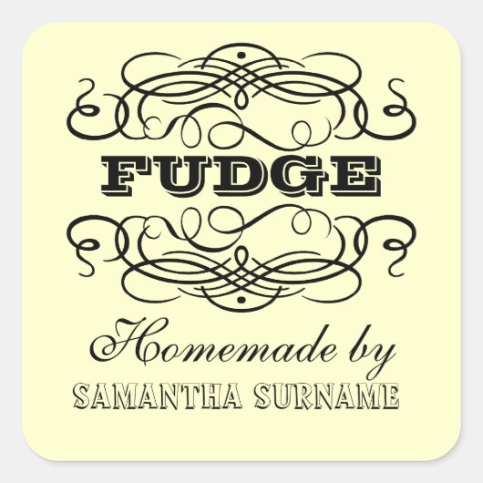 Autocollants à la confiture de recettes maison (Devant)