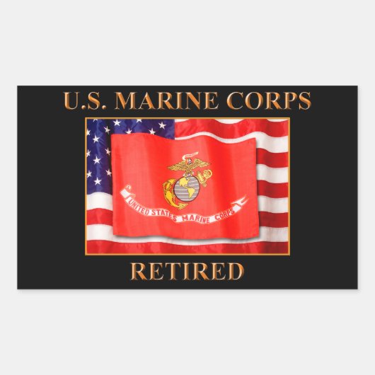 Autocollants à la retraite USMC (Devant)