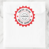 Autocollants à logo rond classique pour la marque  (Sac)