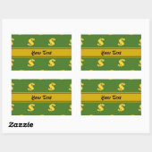 Autocollants à motif de signe dollar (Feuille)