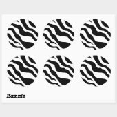 Autocollants à motif zèbre (Feuille)