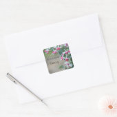 autocollants à plaques de fleurs fuchsia rose et b (Enveloppe)