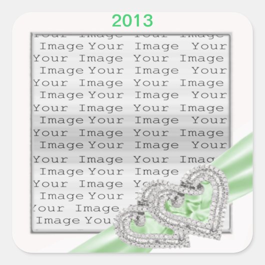 Autocollants à ruban à coeur libre (Devant)