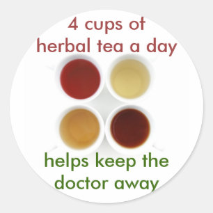 autocollants à tisane