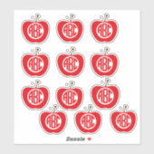 Autocollants ABC Apple (Feuille)
