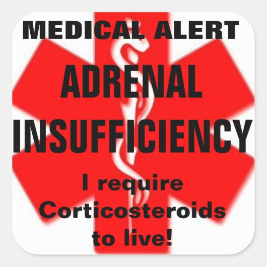 Autocollants ADRENAL pour insuffisance (Devant)