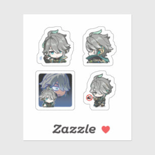 Autocollants Alhaitham Genshin Impact 4 pièces