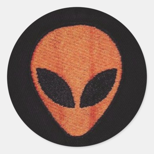 Autocollants ALIEN-ORANGE FACE (Devant)