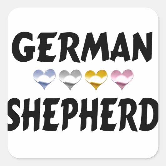 Autocollants allemands Shepherd Love (Devant)