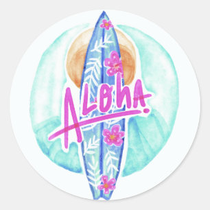 Autocollants Aloha Hawaii Surfer