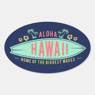 Autocollants Aloha Hawaiian Surfer