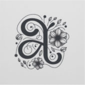 Autocollants Alphabet Adorments Personnalisés en V (Devant)