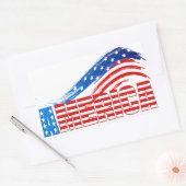 Autocollants - AMÉRIQUE en étoiles et rayures (Enveloppe)