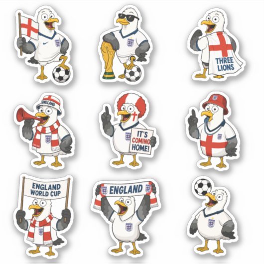 Autocollants Angleterre Coupe du Monde (Devant)