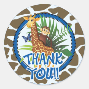 Autocollants animaux de Merci