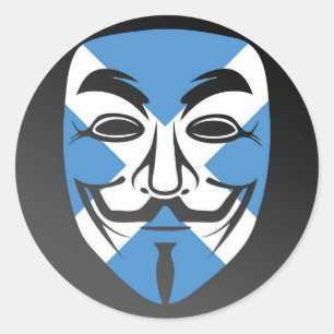Autocollants anonymes de l'Ecosse