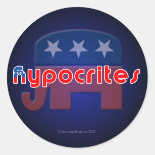 Autocollants Anti-Républicains d'hypocrites