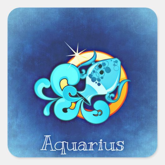 autocollants aquarius zodiac (Devant)