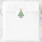Autocollants arbre de Noël empreinte de patte (Sac)