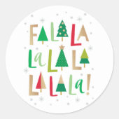 Autocollants Arbres Joyeux ou Sceaux d'enveloppe (Devant)