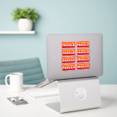 Autocollants Attention Fragile (Manipuler avec soi (Ordinateur portable sur le bureau)