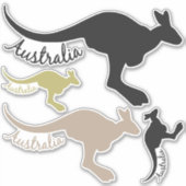 Autocollants Australie Kangaroos (Devant)