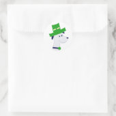 Autocollants avec chien de la Saint-Patrick et trè (Sac)