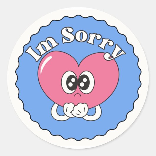 Autocollants avec le titre "im sorry" (Devant)
