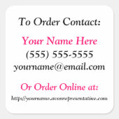 Autocollants Avon Brochure - Carré (Devant)