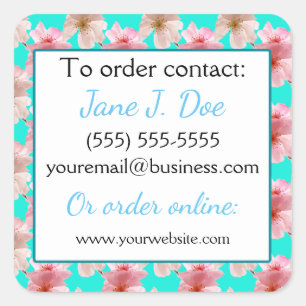 Autocollants Avon Sales Brochure, Floral Bleu