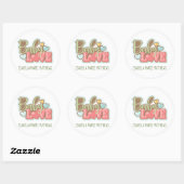 Autocollants Baby Love, 3 pouces (feuille de 6) (Feuille)
