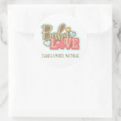 Autocollants Baby Love, 3 pouces (feuille de 6) (Sac)