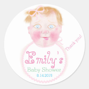 Autocollants Baby Shower Baby girl par BabyLaia.