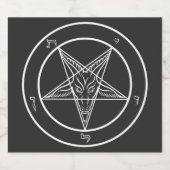 Autocollants Baphomet Sigil CoS (Étiquettes simples)