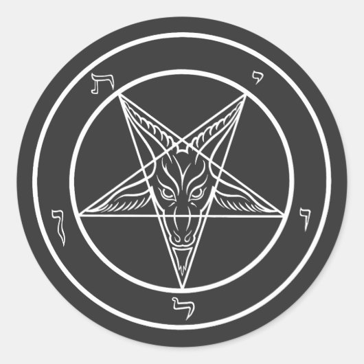 Autocollants Baphomet Sigil CoS (Devant)