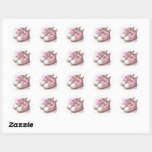Autocollants baskets roses (Feuille)