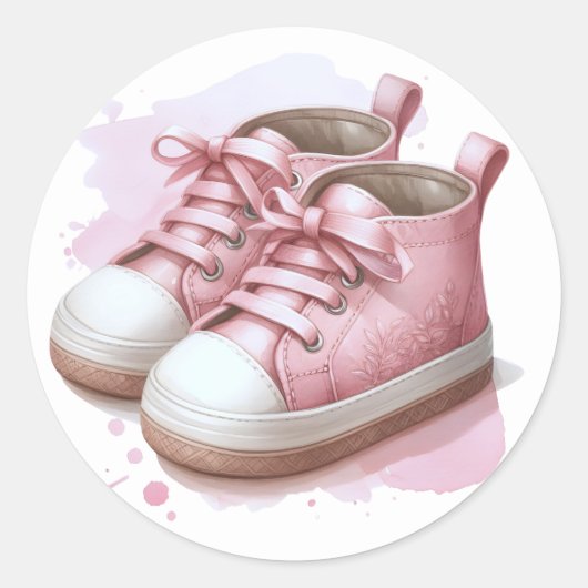 Autocollants baskets roses (Devant)