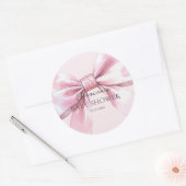 Autocollants Bébé Fille Ruban Rose (Enveloppe)