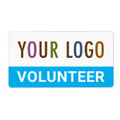 Autocollants bénévoles personnalisés Étiquettes av (Devant)
