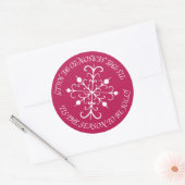 Autocollants Berry Snowflake (Enveloppe)