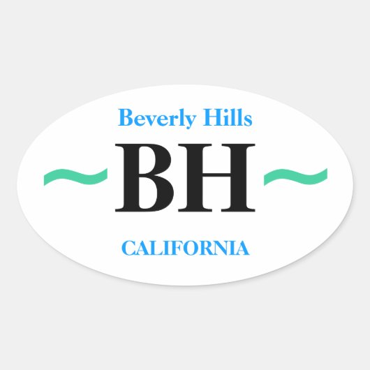 Autocollants BEVERLY HILLS (4) (Devant)