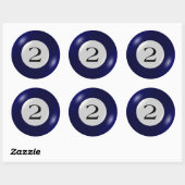 Autocollants - Billard - 2 balles (Feuille)