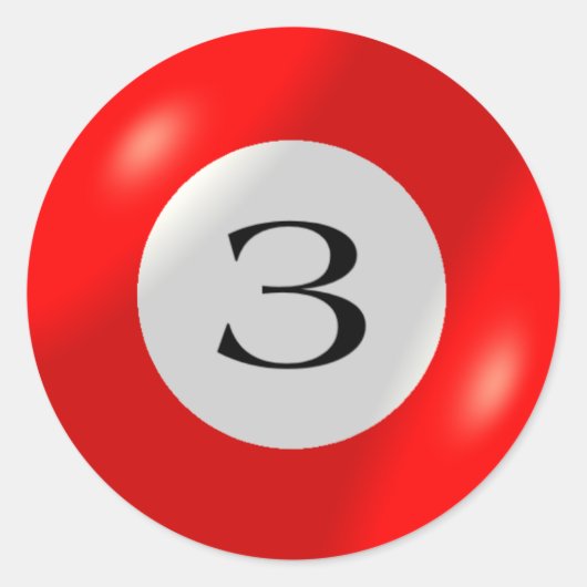 Autocollants - Billard - 3 balles (Devant)