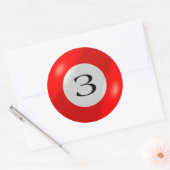 Autocollants - Billard - 3 balles (Enveloppe)